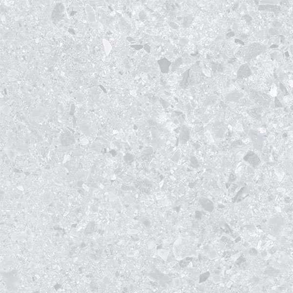 Unique White Terrazzo Flooring for Small Space