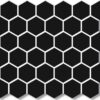Hexagon Black 51x51